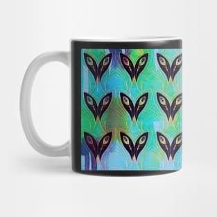 Art Deco Feathers Mug